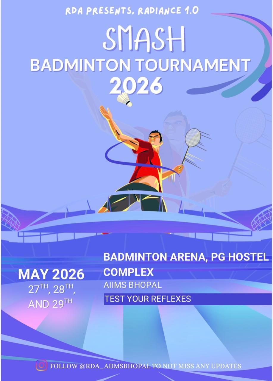 🏸 Smash Badminton Tournament 2026 – Radiance 1.0