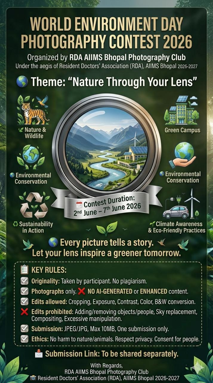 📸 World Environment Day Photography Contest 2026 – Capture Nature Through Your Lens! 🌍🌿
